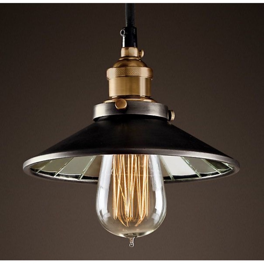 Restoration Hardware Filament
Reflector Shade Pendant Light